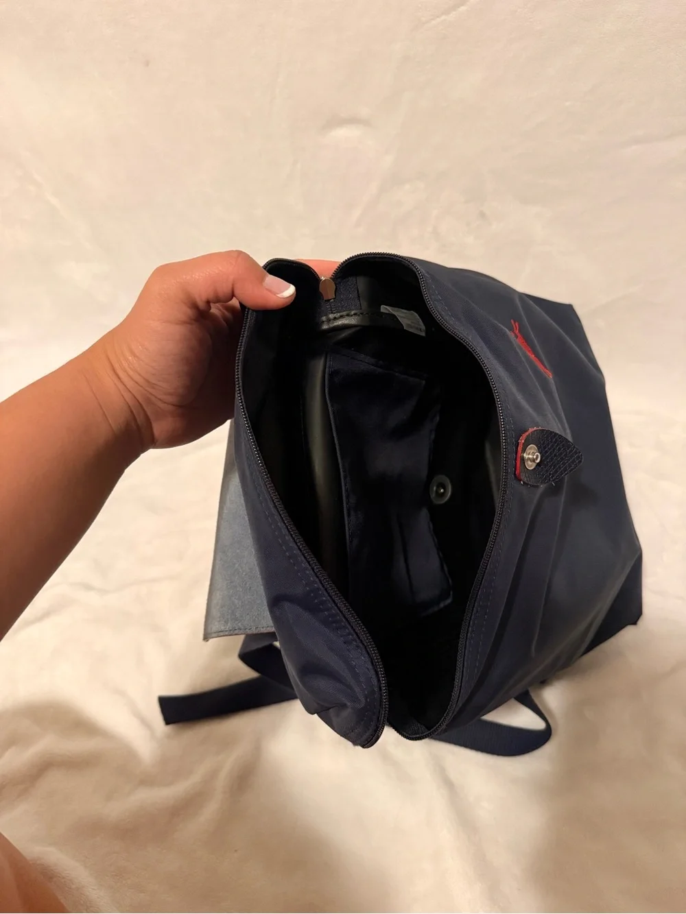 Longchamp Le Pliage Club Backpack in Navy Blue
